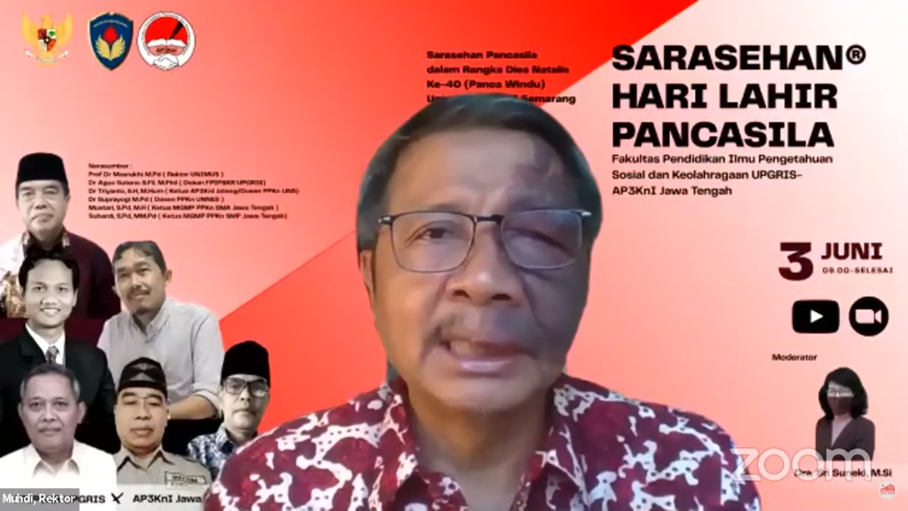 Rektor Universitas PGRI Semarang Dr Muhdi SH MHum.
