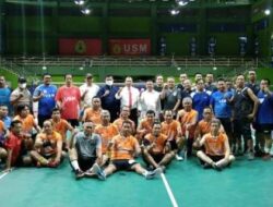 Laga Persahabatan Bulutangkis PWI-USM, Rekatkan Jalinan Kerja Sama