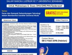 USM Gelar Lomba Karya Tulis Ilmiah bagi Mahasiswa dan Siswa SMA
