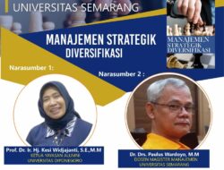 Prodi MM USM Gelar Diskusi Buku Manajemen Strategik Diversifikasi
