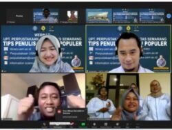 UPT Perpustakaan USM Gelar Webinar Tips Penulisan Buku Populer
