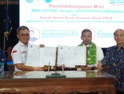 Ajak Mahasiswa Jauhi Narkoba, USM – BNN Jateng Gelar MoU dan Kuliah Umum